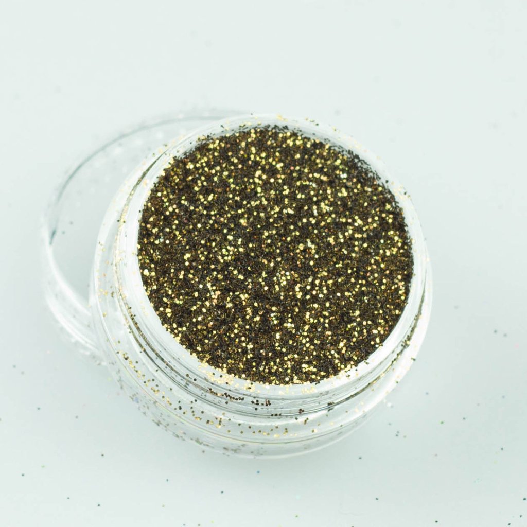 evol golden brown metallic glitter dust eyeshadow pot