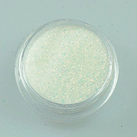 evol tri-colour iridescent white glitter eyeshadow pot