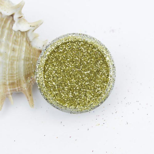 evol 18k light gold metallic dust face glitter pot