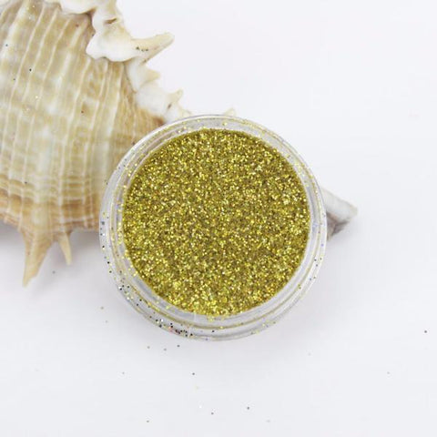 evol holographic gold dust face glitter