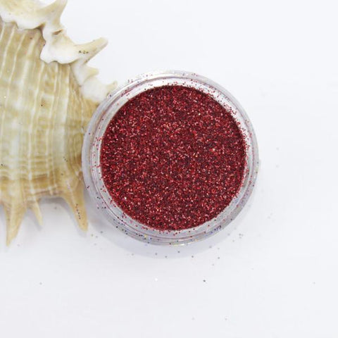 evol holographic red dust face glitter