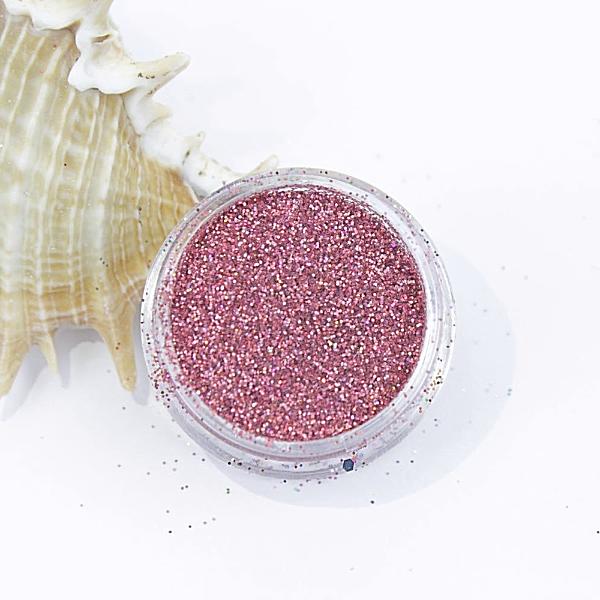 evol berry red holographic dust face glitter