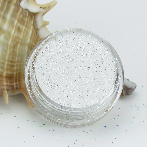 evol crushed ice white dust face glitter