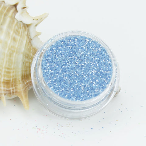 evol cerulean blue crushed ice dust powder glitter pastel