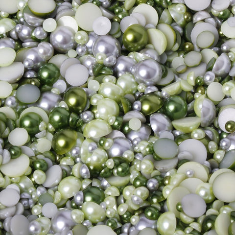 Mandala Crafts Flatback Pearls for Crafts – Imitation Flat Back