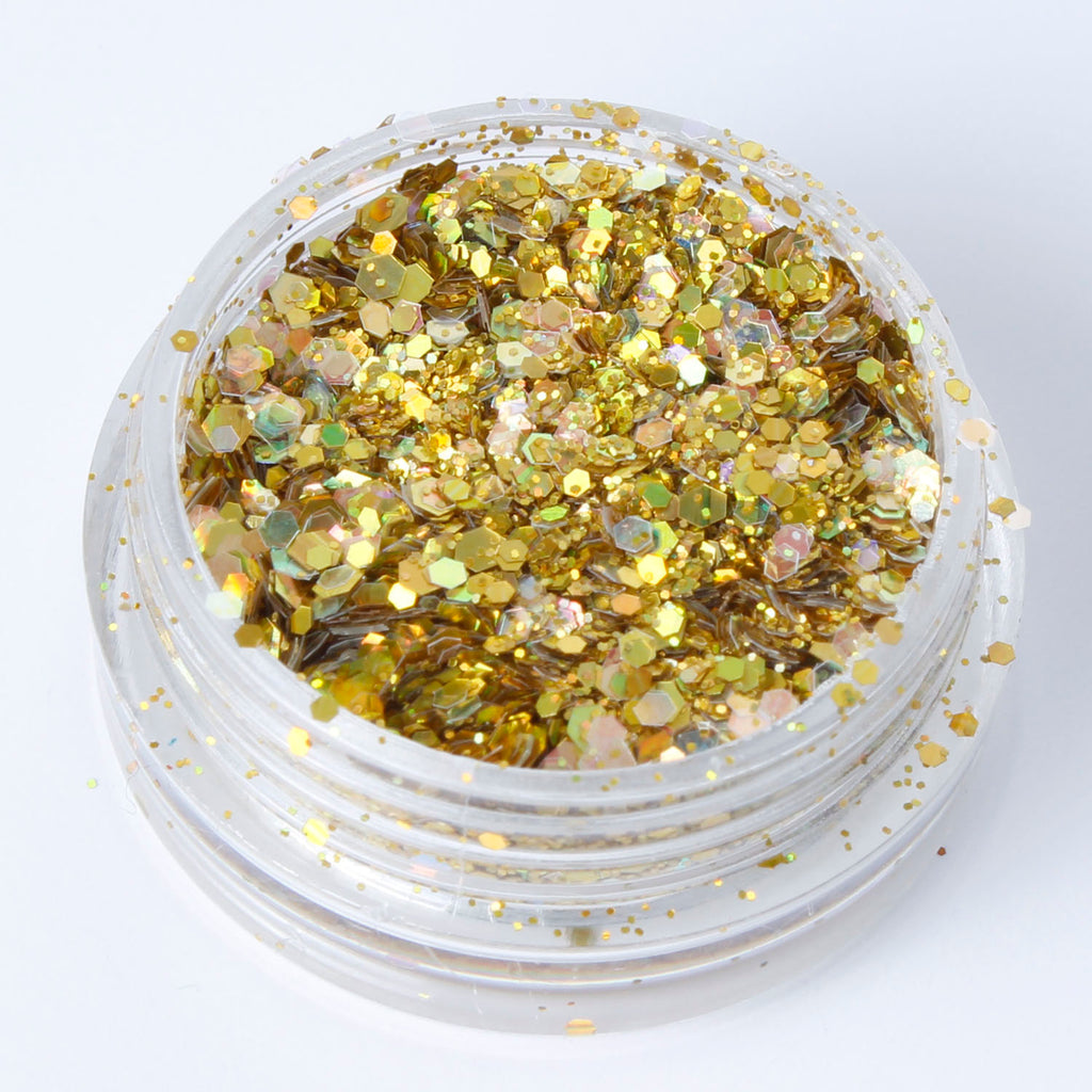 "Holographic Gold" Fine Cosmetic Glitter Mix