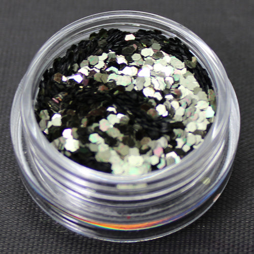 Metallic Meteor Green 1mm hexagon glitter