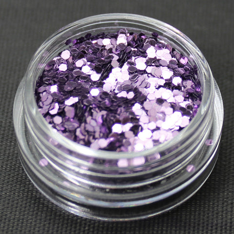 Metallic Lavender 1mm hexagon glitter