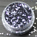 Metallic Smoke 1mm hexagon glitter