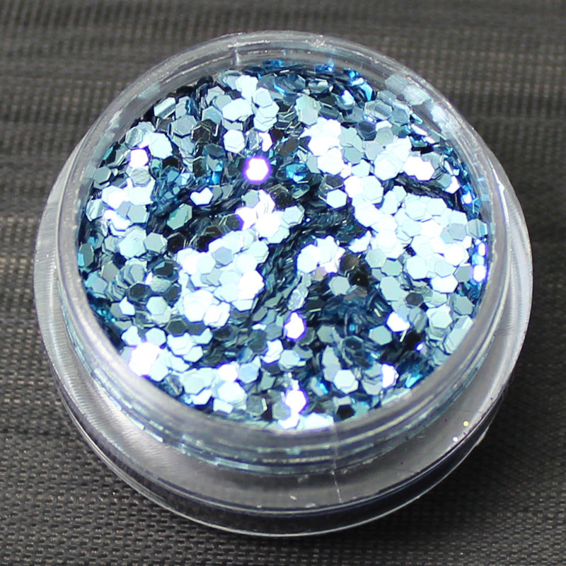 Metallic Sapphire 1mm hexagon glitter