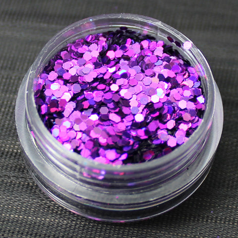 Holographic Violet 1mm hexagon glitter