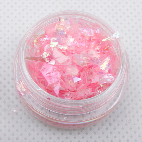 "Bubblegum" Iridescent Ice Flakes Cosmetic Glitter Pot