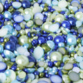 "Princess Jasmine" 15g Mixed Size Bag of Flat Back Pearl Face Gems